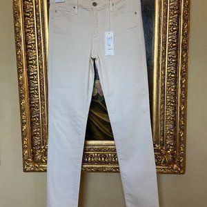 AG Cigarette ankle ivory jeans 27R NWT
